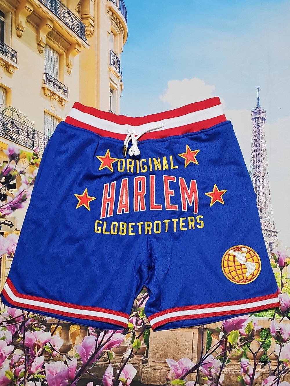 Rings & Crwns Royal Harlem Globetrotters‎ Triple Double Shorts Small NWT